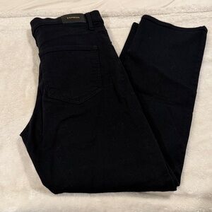 Express Women’s Black Straight Leg High Rise Ankle Jeans